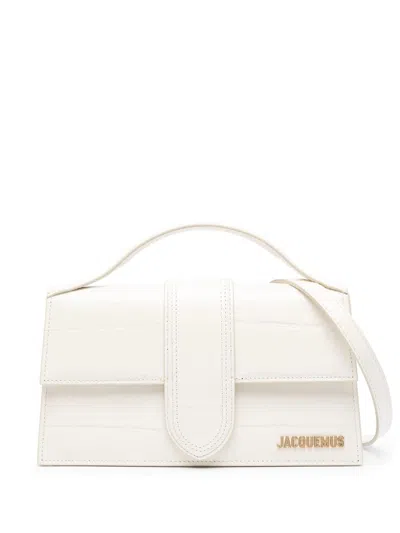 Shop Jacquemus Le Grand Child Shoulder Bag In White