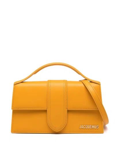 Shop Jacquemus Le Grand Child Tote Bag In Yellow & Orange
