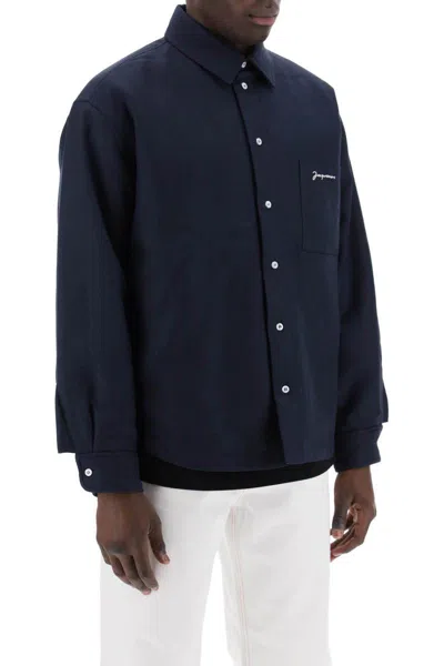 Shop Jacquemus Padded Overshirt 'the In Blue