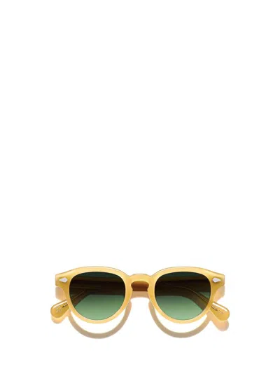 Shop Moscot Sunglasses In Goldenrod (forest Wood)