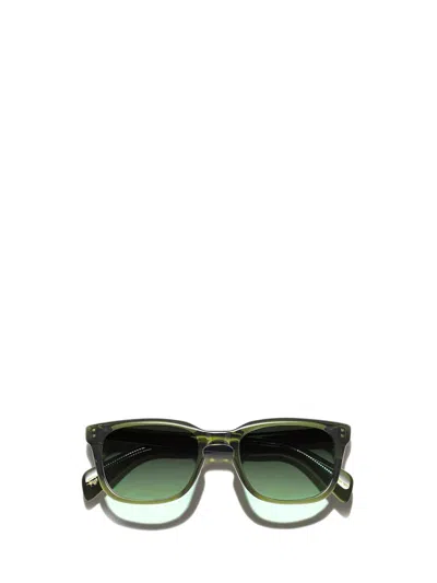 Shop Moscot Sunglasses In Dark Green (forest Wood)