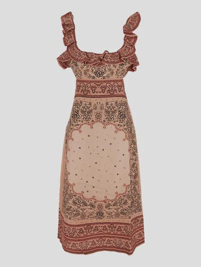 Shop Zimmermann Dresses In Pinkbandana