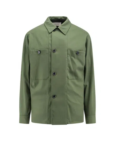 Shop Lemaire Shirt In Smoky Green