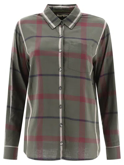 Shop Barbour "oxer Check" Shirt In Green
