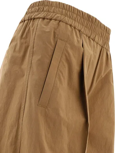 Shop Brunello Cucinelli Wide Trousers In Brown