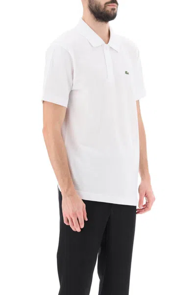 Shop Comme Des Garçons Comme Des Garcons Shirt Lacoste Crocodile Polo Shirt In White