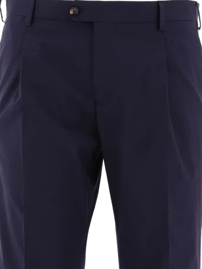 Shop Lardini "soho" Trousers In Blue