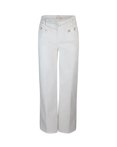 Shop Liu •jo Liu Jo Jeans In Optical White