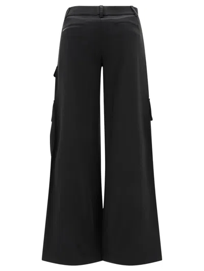 Shop Off-white "satin Toybox" Cargo Trousers In Black