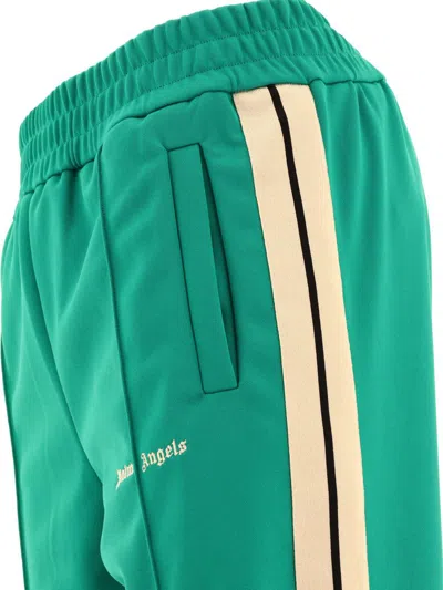 Shop Palm Angels "classic Logo" Track Trousers In Green