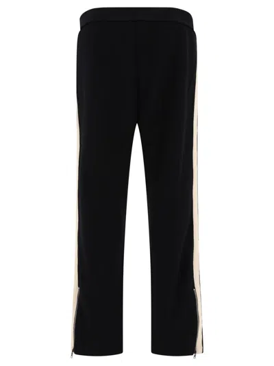 Shop Palm Angels "monogram" Track Trousers In Black