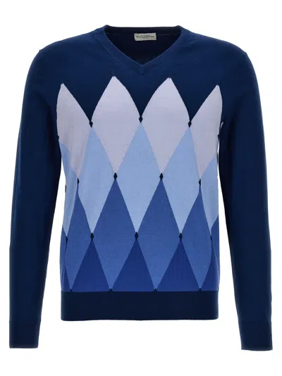 Shop Ballantyne Argyle Sweater, Cardigans In Blue