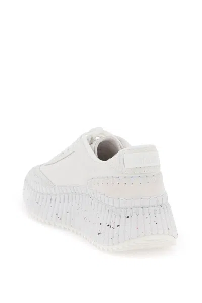 Shop Chloé Chloe' Nama Sneakers In White
