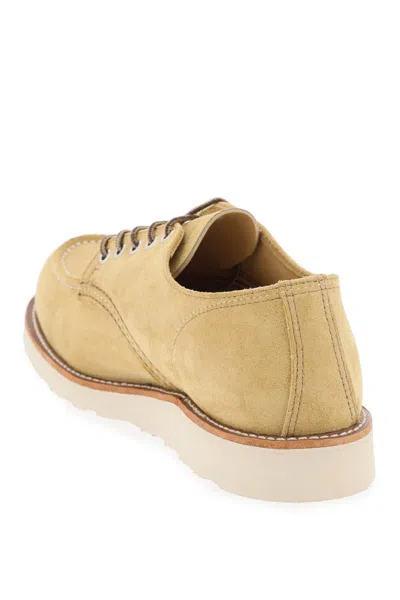 Shop Red Wing Shoes Laced Moc Toe Oxford In Beige