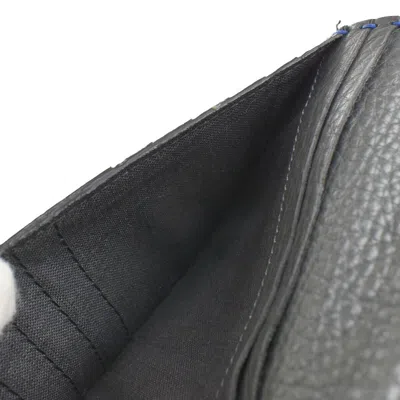 Shop Fendi Blue Leather Wallet  ()