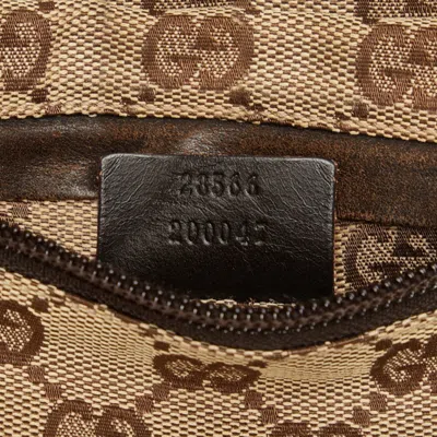 Shop Gucci -- Beige Canvas Shoulder Bag ()