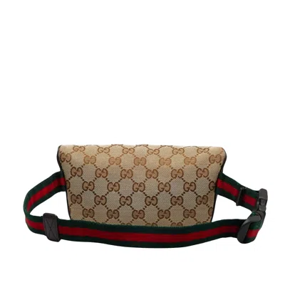 Shop Gucci Gg Canvas Brown Canvas Clutch Bag ()