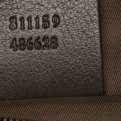 Shop Gucci Gg Canvas Brown Canvas Clutch Bag ()