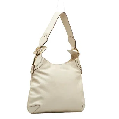 Shop Gucci Hobo White Leather Shoulder Bag ()
