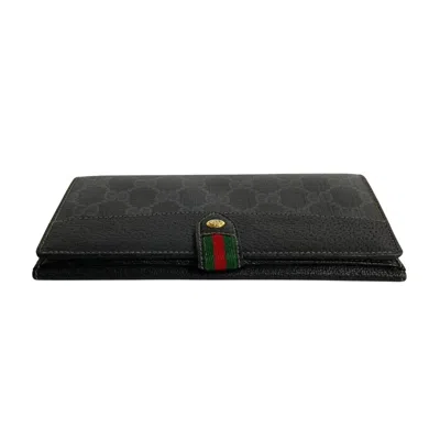Shop Gucci Ophidia Black Canvas Wallet  ()
