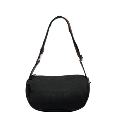 Shop Gucci Shima Line Black Canvas Shopper Bag ()