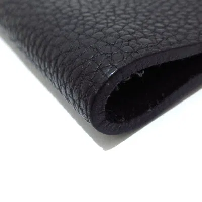 Shop Hermes Hermès Ulysse Black Leather Wallet  ()