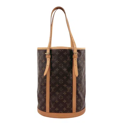 Pre-owned Louis Vuitton Bucket Gm Brown Canvas Tote Bag ()