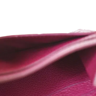 Pre-owned Louis Vuitton Portefeuille Sarah Purple Leather Wallet  ()