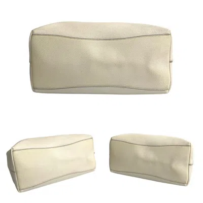 Shop Prada White Leather Tote Bag ()