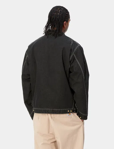Shop Carhartt -wip Og Detroit Jacket (norco Denim) In Black