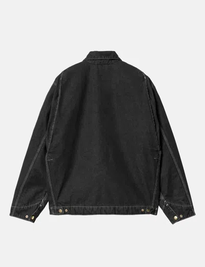 Shop Carhartt -wip Og Detroit Jacket (norco Denim) In Black