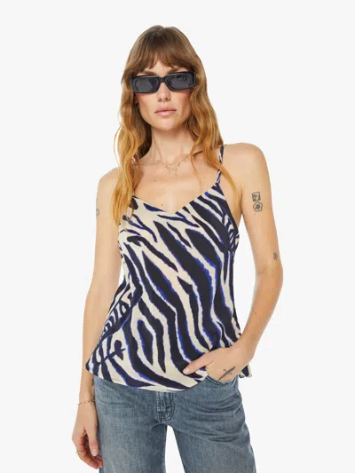 Shop Maria Cher Nuria Slip Top Wild Ecru In Blue - Size X-large