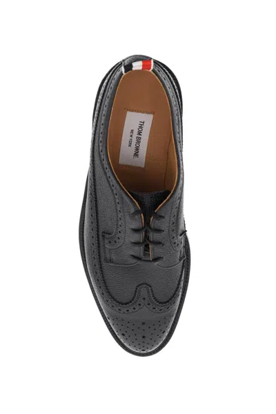 Shop Thom Browne Longwing Brogue Shoes In Black