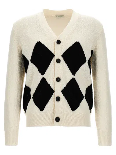 Shop Ballantyne Argyle Sweater, Cardigans White/black