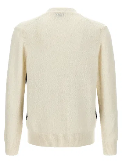 Shop Ballantyne Argyle Sweater, Cardigans White/black