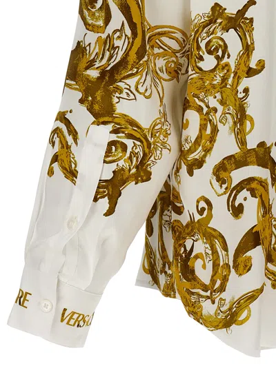 Shop Versace Jeans Couture Baroque Shirt, Blouse White