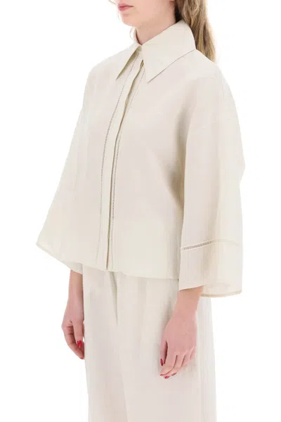 Shop Max Mara Camicia In Lino Robinia