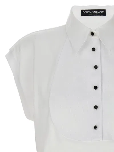 Shop Dolce & Gabbana Plastron T-shirt White