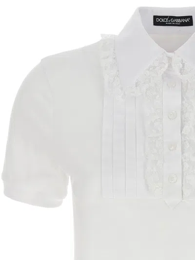 Shop Dolce & Gabbana Plastron T-shirt White