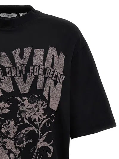 Shop Lanvin Printed T-shirt Black