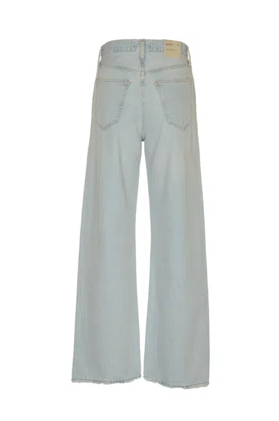 Shop Agolde Jeans In Bleached Pale Ind