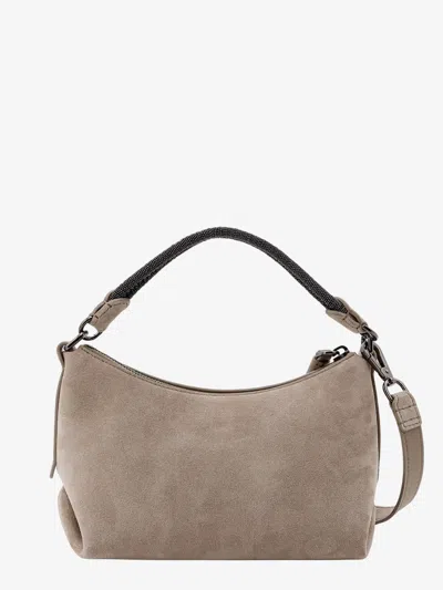 Shop Brunello Cucinelli Woman Handbag Woman Beige Handbags In Cream