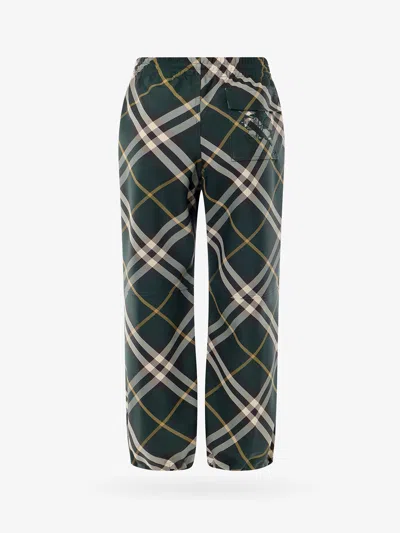 Shop Burberry Man Truser Man Green Pants