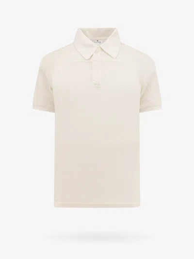 Shop Courrèges Courreges Man Polo Shirt Man White Polo Shirts