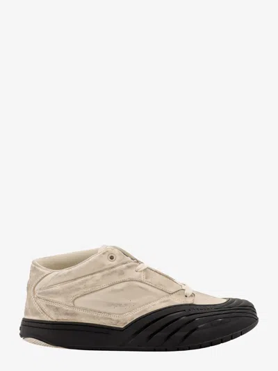 Shop Givenchy Man Skate Man Beige Sneakers In Cream