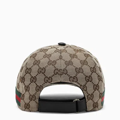 Shop Gucci Baseball Cap With Web Men In Cream