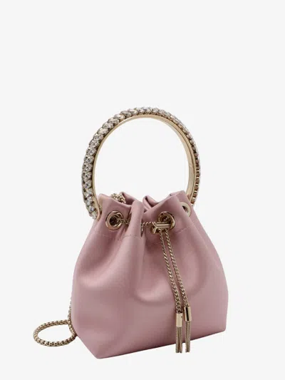 Shop Jimmy Choo Woman Bon Bon Woman Pink Bucket Bags