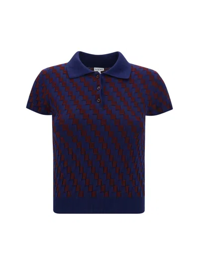Shop Loewe Women Polo Shirt In Multicolor