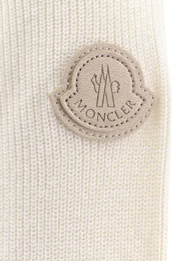 Shop Moncler Man Sweater Man Beige Knitwear In Cream