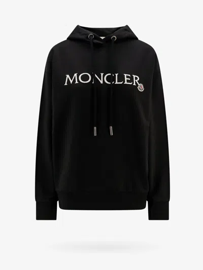 Shop Moncler Woman Sweatshirt Woman Black Sweatshirts
